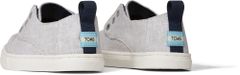 Toms Dětské šedé tenisky TOMS Tiny Cordones Cupsole 6/22