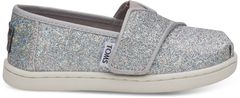 Toms Dětské stříbrné espadrilky TOMS Tiny Alpargata 11/28,5