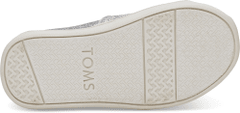 Toms Dětské stříbrné espadrilky TOMS Tiny Alpargata 11/28,5