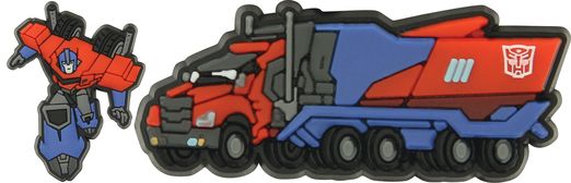 Crocs Dětské jibbitz Crocs TRM Optimus Prime 2 Pck - Card, červená, modrá vel.