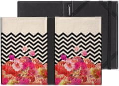 Caseable C13-CF univerzální pouzdro pro čtečky knih - motiv Chevron Flora