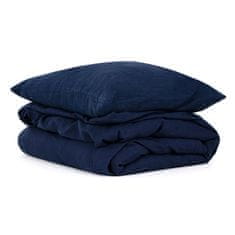 TomLinen Povlak na polštář Navy Washed 70x80