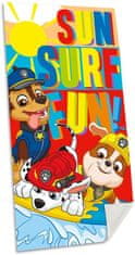 EUROSWAN Osuška Paw Patrol / ručník Paw Patrol Surf bavlna 70x140cm