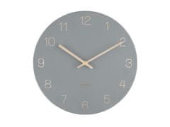 Karlsson Designové nástěnné hodiny 5788GY Karlsson 30cm