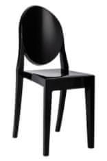 Židle VICTORIA černá - polykarbonát