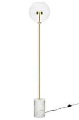 KINGHOME Stojací lampa CAPRI FLOOR zlatá - 60 LED, hliník, sklo, mramor