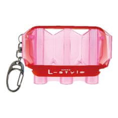 L Style Pouzdro na šipky Krystal Flight Case - clear pink