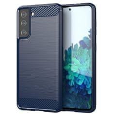 IZMAEL Pouzdro Carbon Bush TPU pre Samsung Galaxy S21 5G - Modrá KP9512
