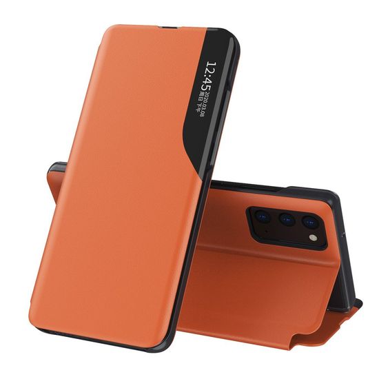 IZMAEL Elegantní knižkové pouzdro View Case pro Samsung Galaxy A72 4G/Galaxy A72 5G/Galaxy A72 - Oranžová KP10640