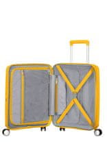 American Tourister Cestovní kufr na čtyřech kolečkách. SOUNDBOX SPINNER 55 EXP Golden Yellow