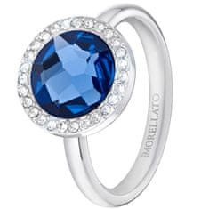 Morellato Ocelový prsten s modrým krystalem Essenza SAGX15 (Obvod 54 mm)