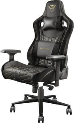 SilentiumPC Gear SR600 RD, černá/červená (SPG085) ergonomický design 360° opěradlo 170° PU kůže nosnost 120 kg