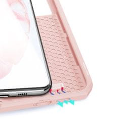 Dux Ducis Skin X knížkové kožené pouzdro na Samsung Galaxy S21 Plus 5G, růžové