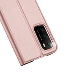 Dux Ducis Skin Pro knížkové kožené pouzdro na Xiaomi Poco M3 / Redmi 9T, růžové