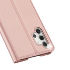 Dux Ducis Skin Pro knížkové kožené pouzdro na Samsung Galaxy A32 5G, růžové