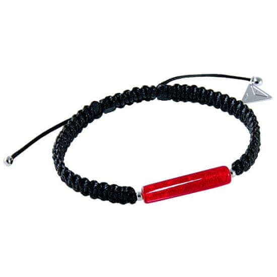 Lampglas Úchvatný partnerský náramek Shamballa Red Line s 24karátovým zlatem v perle Lampglas BSHX7