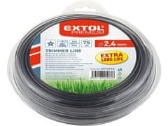 Extol Premium Žací struna do sekačky (8870928) s jádrem, hvězdicový profil, 2,4mm, 75m, PA66