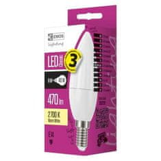 Emos LED žárovka ZQ3220 LED žárovka Classic Candle 6W E14 teplá bílá