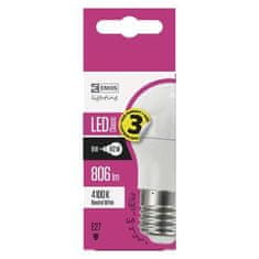 Emos LED žárovka ZQ1131 LED žárovka Classic Mini Globe 8W E27 neutrální bílá