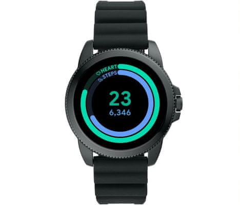 Inteligentné hodinky Fossil FTW4047 Gen 5E SmartWatch digitálne zobrazenie času certifikácia vodeodolnosť 3 ATM notifikácia z telefónu zdvíhanie hovorov meranie tepu krokomer sledovanie fyzickej aktivity Android iOS dlhá výdrž batérie smartwatch Wear OS Google Fit AMOLED displej Gorilla Glass monitoring spánku prehľad športových aktivít