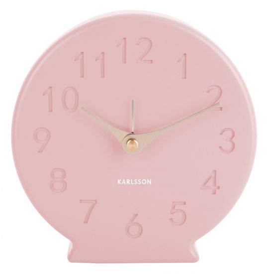 Karlsson Designové stolní hodiny 5770PI Karlsson 14cm