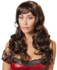 Cottelli Collection Cottelli Wig Long Dark Brown, vlnitá hnědá paruka 55 cm