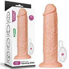 Lovetoy LoveToy Realistic Long Vibrating Dildo 11" (27 cm), vibrační dildo s přísavkou