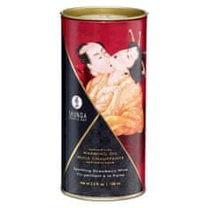 Shunga Afrodiziakální hřejivý olej Shunga Aphrodisiac Warming Oil Sparkling Strawberry Wine 100 ml