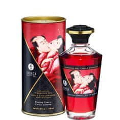 Shunga Afrodiziakální hřejivý olej Shunga Aphrodisiac Warming Oil Blazing Cherry 100 ml