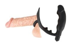 Black Velvets Black Velvets Ring & Vibro Plug - vibrační masér prostaty a kroužek kolem penisu
