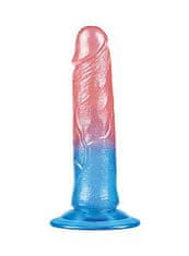 Lovetoy Lovetoy Dazzle Studs 7" (17.5 cm), rovné dvoubarevné dildo s přísavkou