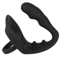 Black Velvets Black Velvets Ring & Plug - silikonový masér prostaty 9 cm s kroužkem na penis