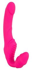 You2toys Dámský strapless strap-on vibrátor You2Toys růžový silikonový