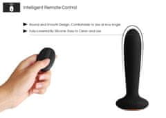 svakom SVAKOM Primo Heating G-spot Vibe and Anal Plug Black, černý vibrátor s funkcí vyhřívání 12 x 2,6cm