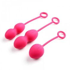 svakom SVAKOM Nova Kegel Balls Plum Red set 3 luxusních kuliček ke cvičení