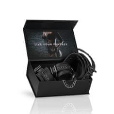 Easytoys EasyToys Leather Collar With Handcuffs kožený set obojek a pouta