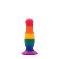 Dreamtoys Duhový pride anální kolík COLORFUL LOVE malý silikonový 10,5x3 cm