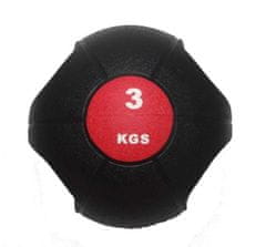 SEDCO Míč medicinbal dual grip SEDCO barva černo/červený váha 3 kg