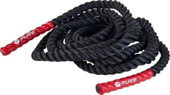 Pure2Improve Lano na cvičení P2I Battle Rope 1,5 palce x 9 m