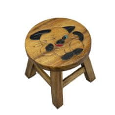 Dřevěná stolička - KOČIČKA MRKACÍ