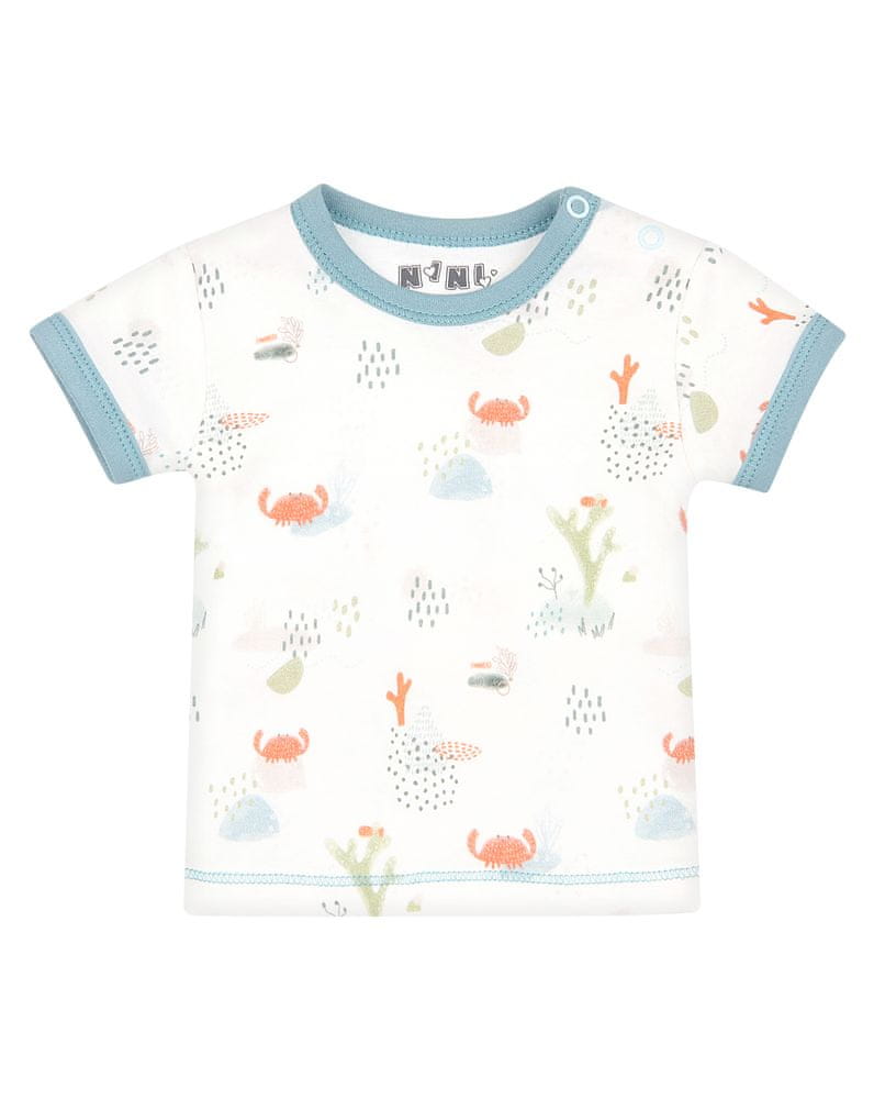 Nini chlapecké tričko z organické bavlny ABN-2397 62 smetanová