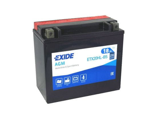 Exide | Motobaterie EXIDE ETX20HL-BS 12V 18Ah 270A