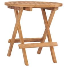 Greatstore Skládací zahradní stolek 50 x 50 x 50 cm masivní teakové dřevo