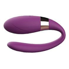 Boss Series Párový vibrátor V-Vibe Purple na dálkové ovládání, USB nabíjecí, 7 režimů