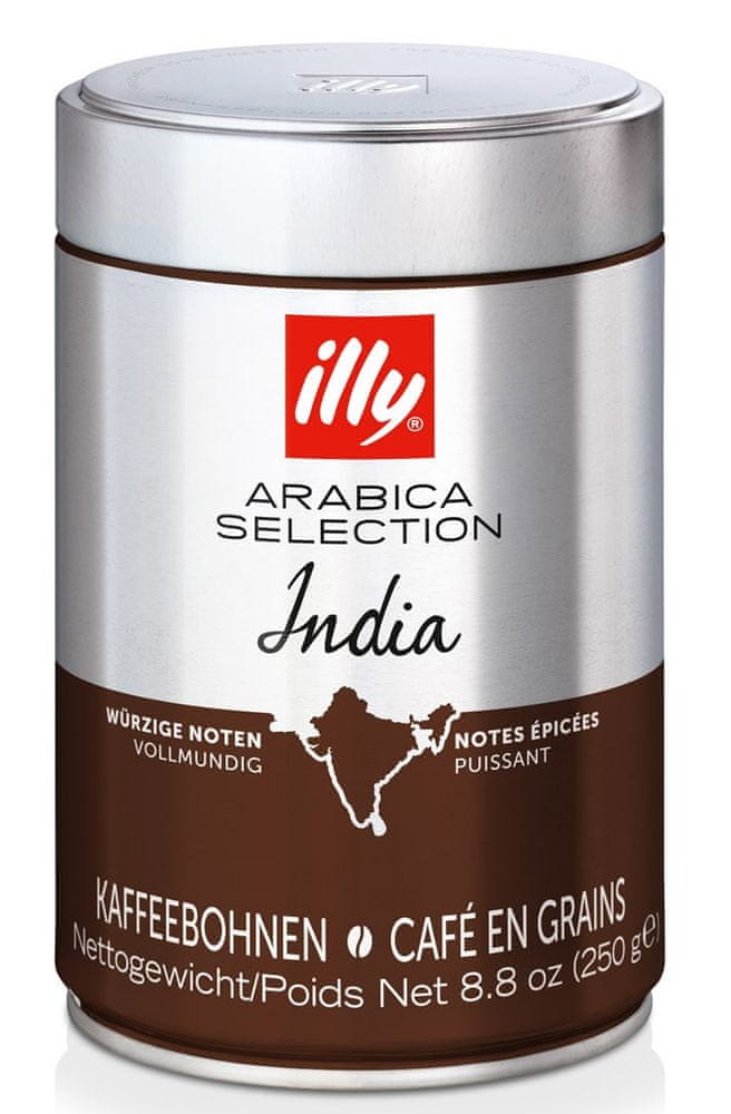 illy Zrnková káva 250 g INDIA