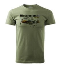 STRIKER Tričko Messerschmitt Bf 109 Barva: Šedá, Velikost: XL
