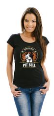 STRIKER Dámské tričko pit bull Barva: Černá, Velikost: XXL