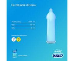 Pasante Durex Classic 18 ks, hladké lubrikované kondomy