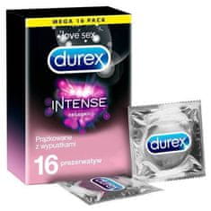 Pasante Durex Intense (16ks), dráždivé kondomy s gelem Desirex