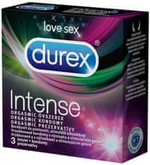 Pasante Durex Intense (3ks), dráždivé kondomy s gelem Desirex